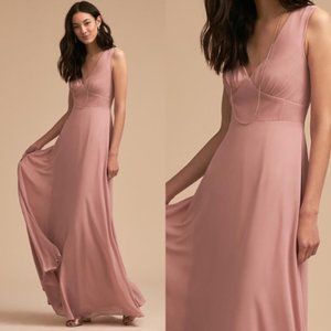 ANTHRO BHLDN Capulet Bridesmaid Formal Dress Rose
